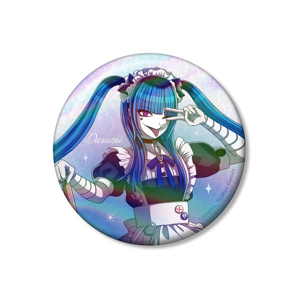 『HUNDRED LINE -最終防衛学園-』描き下ろし 飴宮怠美 メイドver. 75mmオーロラ缶バッジ